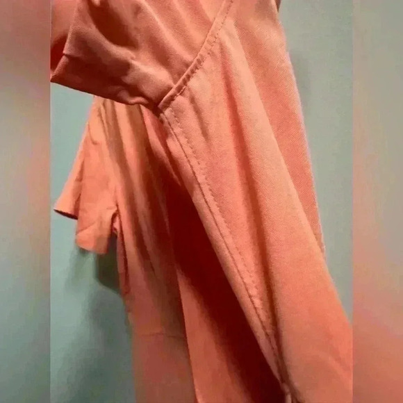 NWOT | Yarrow Tiffany Adaptive Wrap Dress | Women’s Size L | Coral - Picture 9 of 12